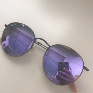 Authentic purple mirrored Rayban sunglasses